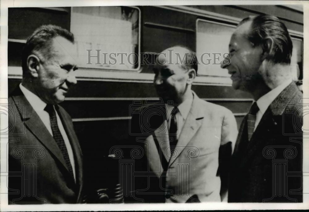 1968 Press Photo Soviet Premier Alexi Kosygin, Czech O Cernick, A Dubcek - Historic Images