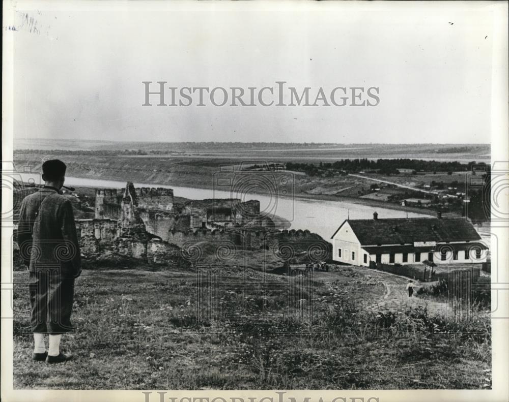 1940 Press Photo Borber post Hotin,Bessarabia taken from Russia after World War - Historic Images