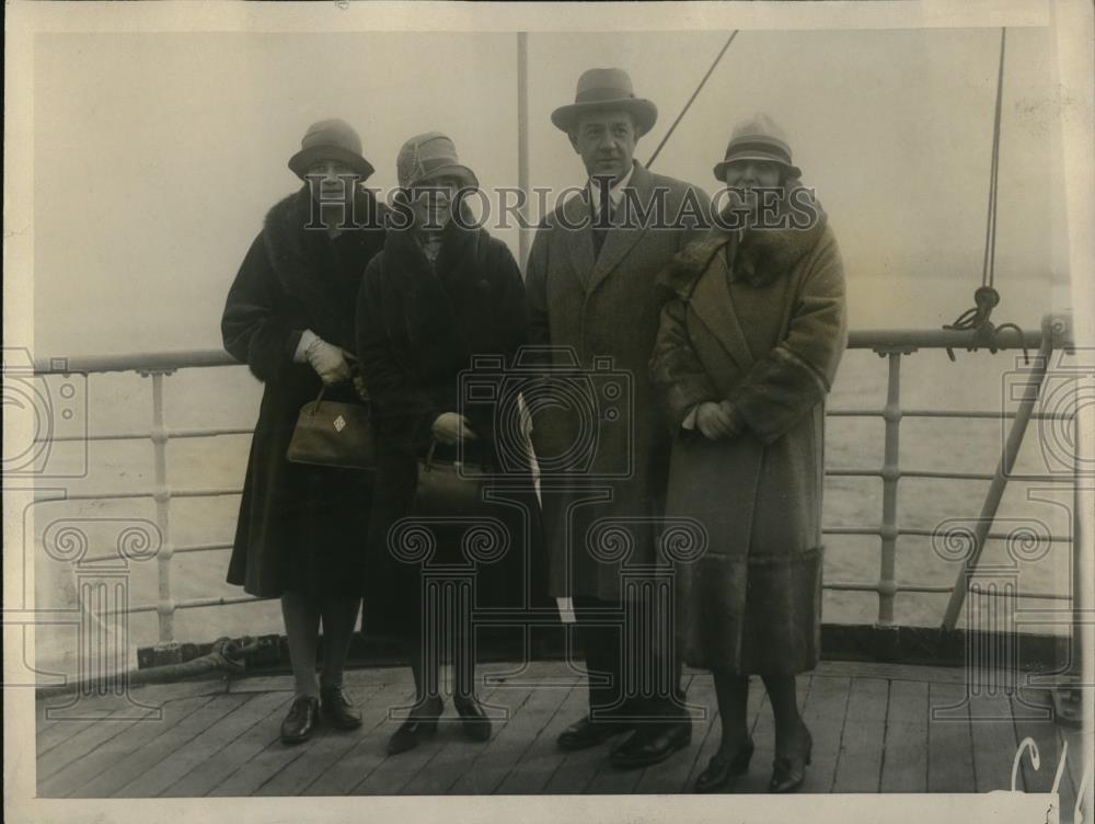 1926 Press Photo Ms Isabelle Andrews, Ms Orme-Smith &amp; Mr &amp; Mrs UH Andrews - Historic Images