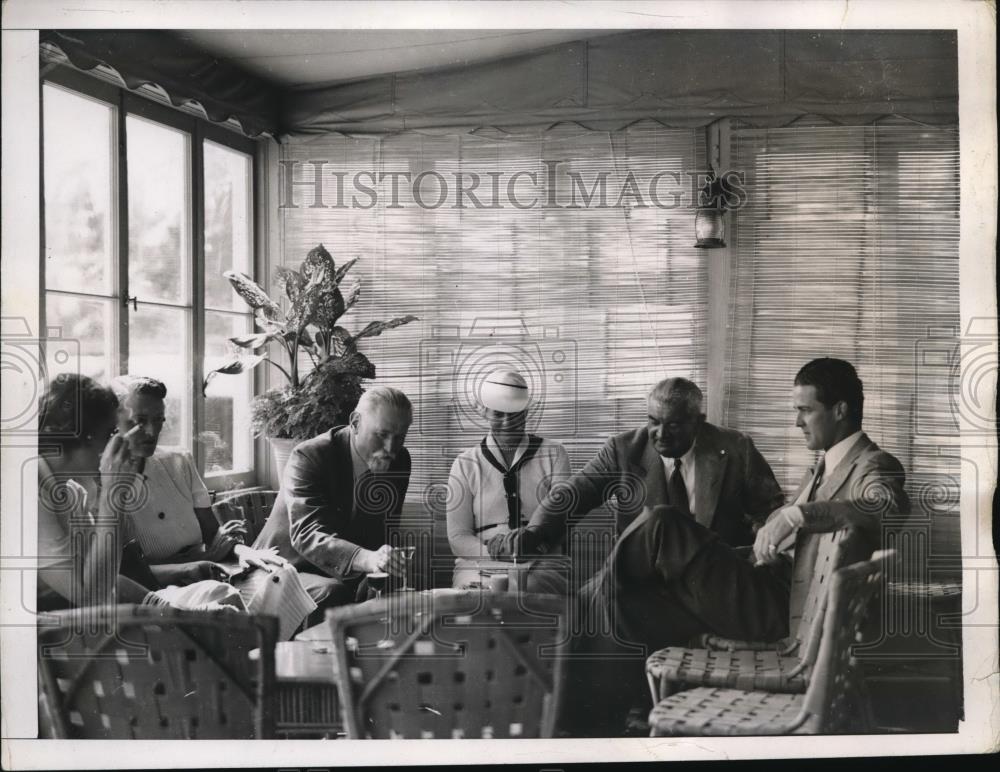 1938 Press Photo Mrs John Sheppard, Philip Hill &amp; Robert Sweeney - Historic Images