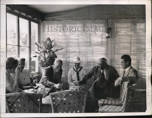 1938 Press Photo Mrs John Sheppard, Philip Hill & Robert Sweeney - Historic Images