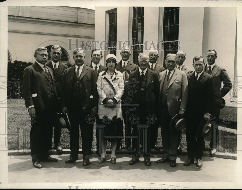 1927 Press Photo A M Loomis, Fred Brinckman, Miss mary Bromberg, Damon, Compton - Historic Images