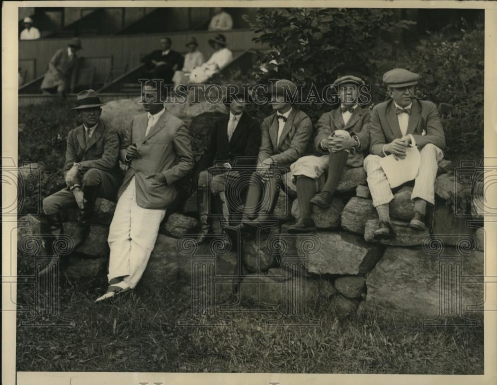 1925 Press Photo Mr Bernard Wood, Mr JS Rogers, Mrs George A Ellis, Mrs DeRham - Historic Images