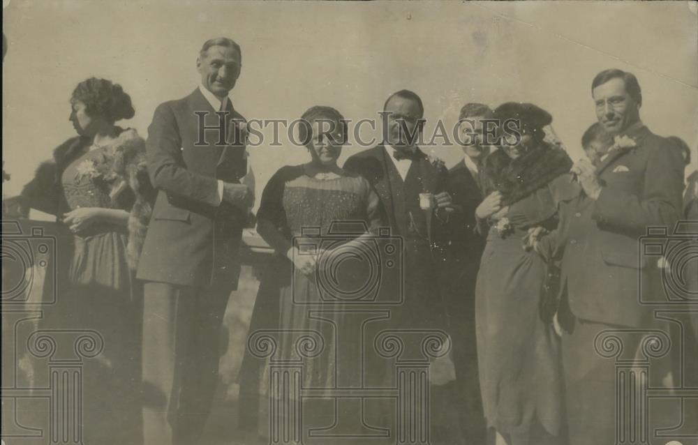 1921 Press Photo Mr McAdoo, Mrs Obegon, Jouett Shouse - Historic Images
