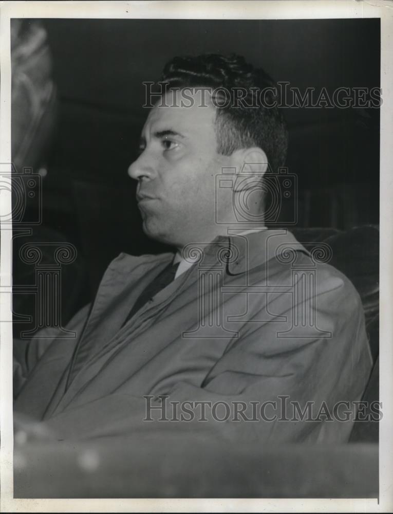 1941 Press Photo Captain Ettore Giugni, Master of the Italian Freighter Colorado - Historic Images