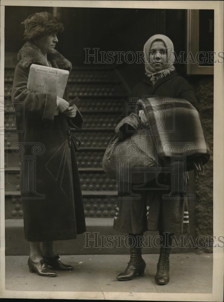 1925 Press Photo Franczka Zavrogga American Citizen Cannot Speak English - Historic Images