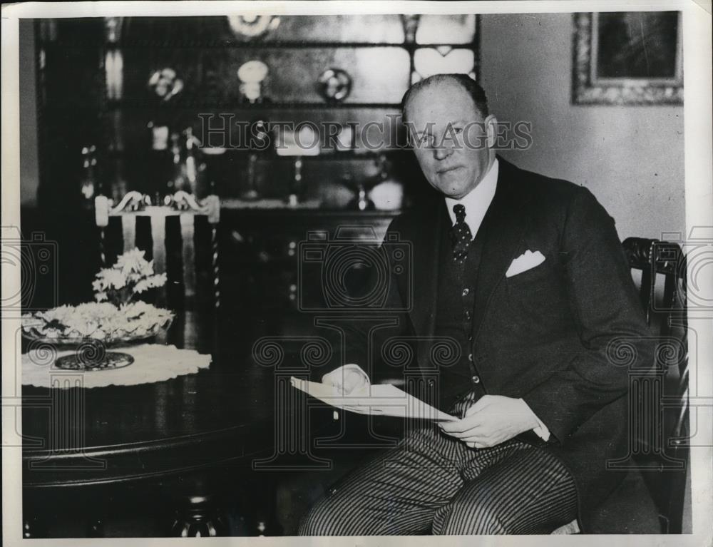 1934 Press Photo Sir Gervais rentoul, K.C., M.P. who has been appointed as a - Historic Images