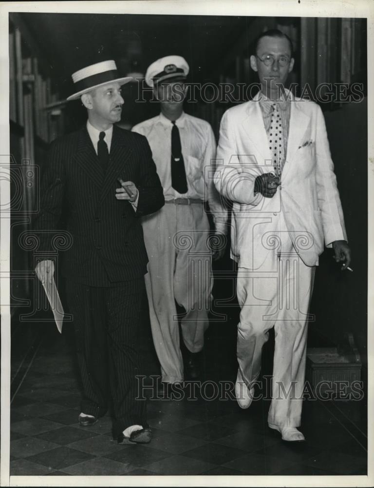 1937 Press Photo Arthur Friedman, Henry Huddleston Rogers Jr., and G. H .Nelson - Historic Images