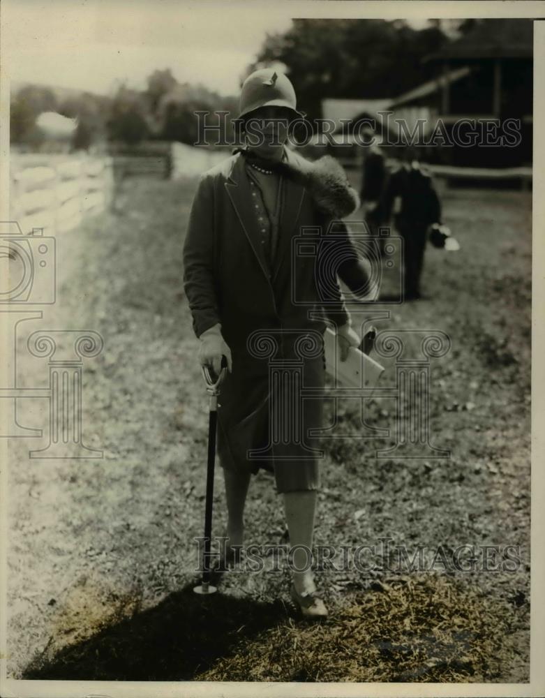 1923 Press Photo David H McAlpin Pyle at Far Hills NY horse show - Historic Images