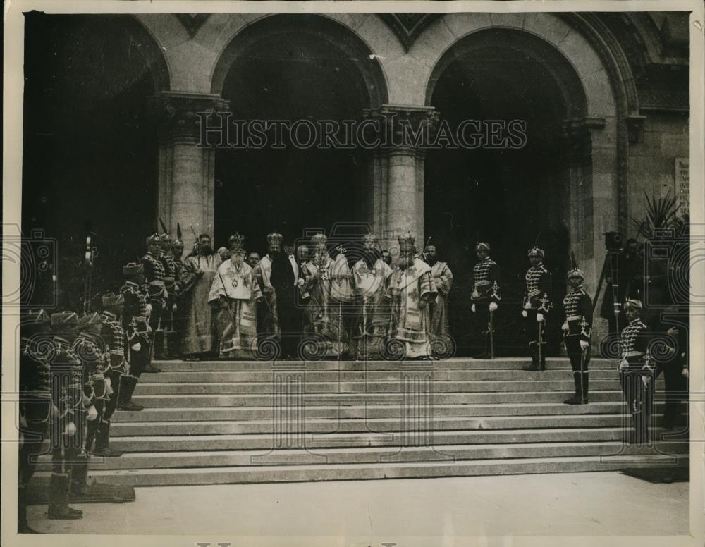 1930 Press Photo Bulgarian Royal wedding at Sophia Cathedral King Boris Queen Io - Historic Images