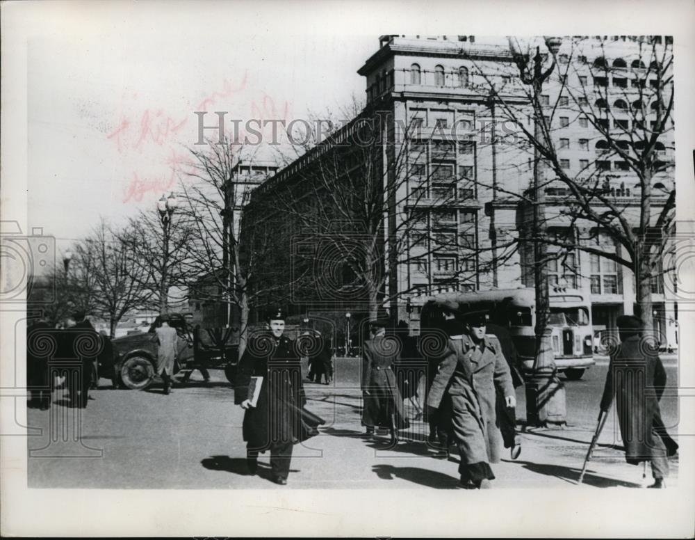 1953 Press Photo National Hotel In Manesh Square, Mosow - Historic Images