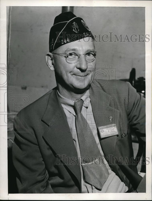 1944 Press Photo Ed Bolt Unopposed Candidate For American Legion Commander - Historic Images
