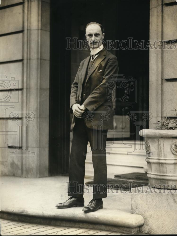 1923 Press Photo Maurice Ulan, Commercial Secretary of the Belgian Embassy in Wa - Historic Images