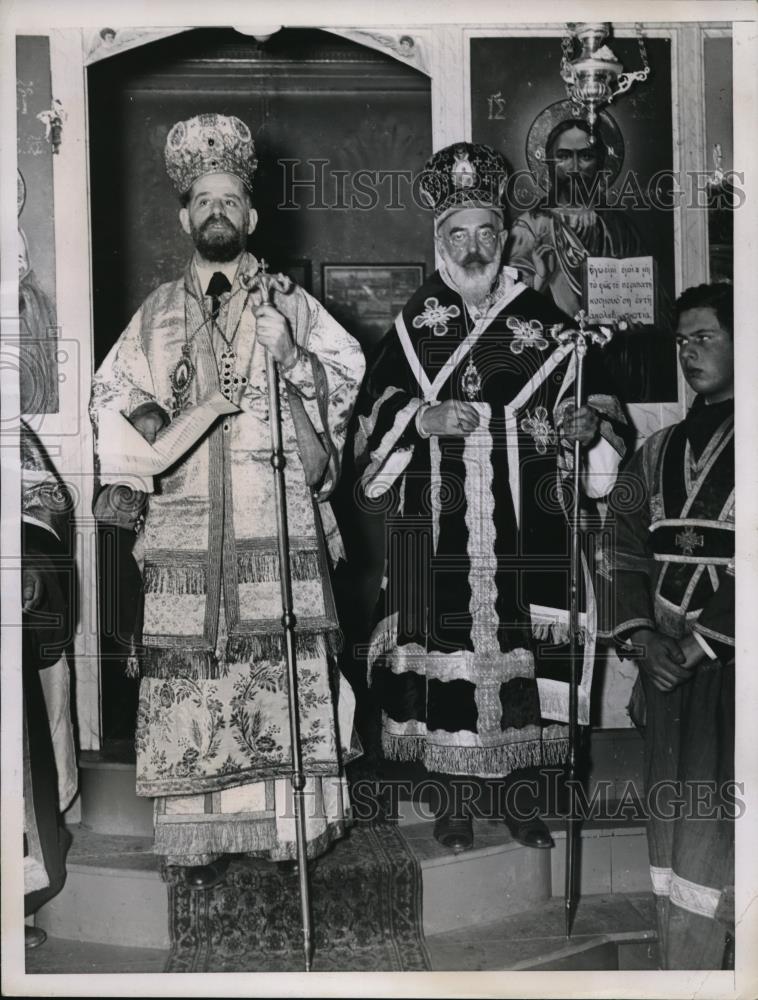 1935 Press Photo Arch Bishop Christopher and Bishop Ambrosius in Russia - Historic Images