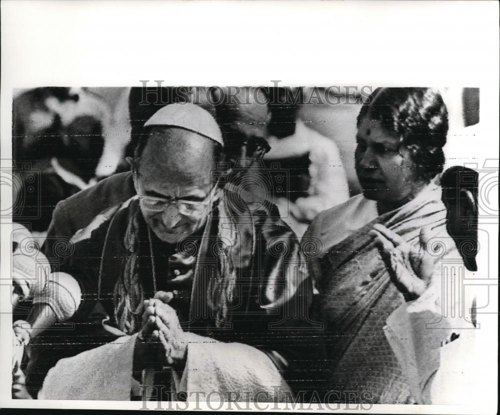 1964 Press Photo Bombay India, Pope Paul VI Visit To India - Historic Images