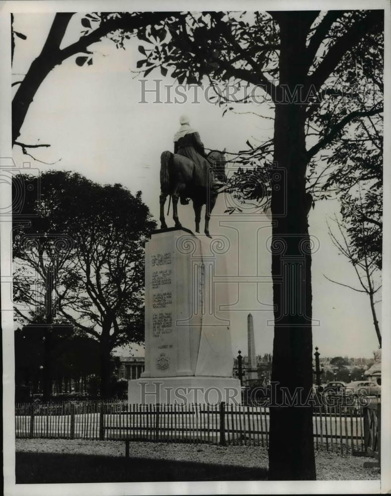 1938 Press Photo Paris King Leopold of the Belgians will dedicate this monument - Historic Images