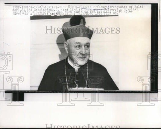 1961 Press Photo Washington Francis P Keough Archbishop of Baltimore and - Historic Images