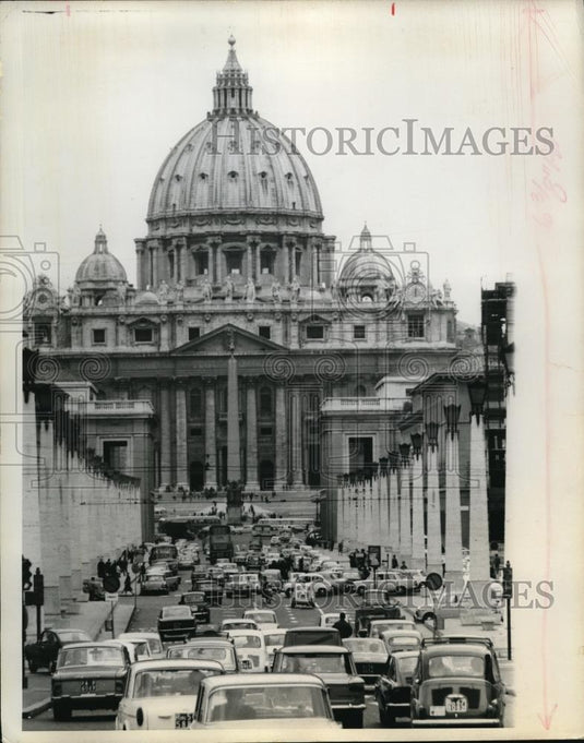 1967 Press Photo The Approach To St. Peter's Via Della Conversazione - Historic Images