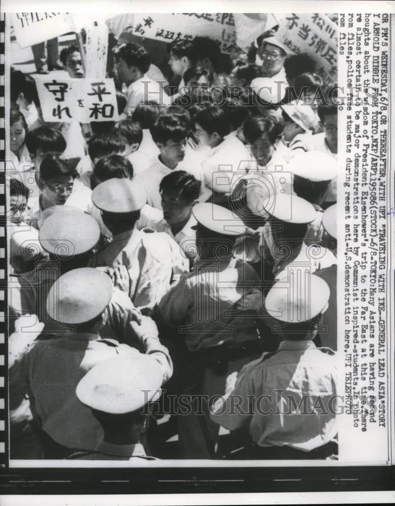 1960 Press Photo Tokyo many Asians are having second thoughts about President - Historic Images