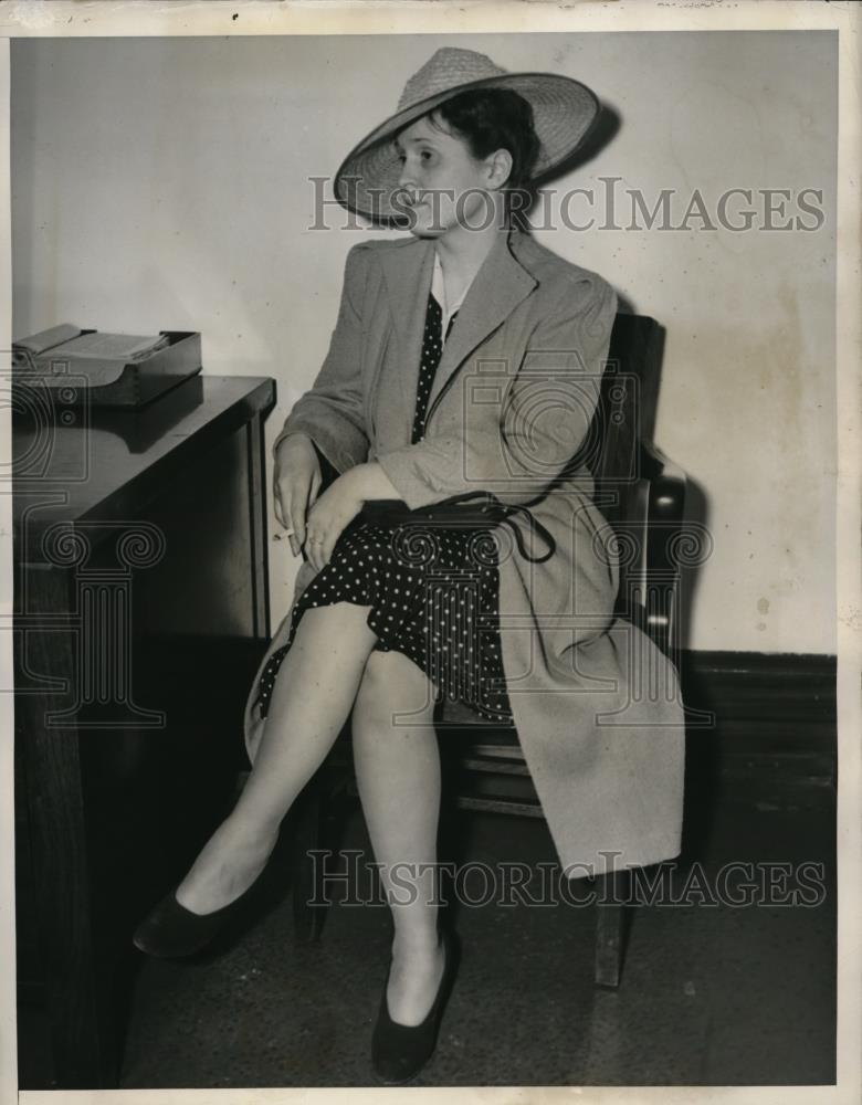 1939 Press Photo Miss Marguerite Morgan, testified she saw the jeffers - Historic Images