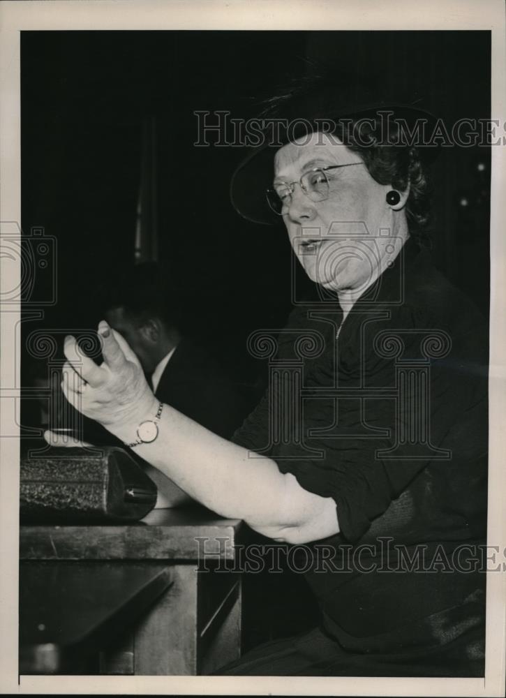 1939 Press Photo Mrs. Clinto M. Barra active worker in the &quot;Peace Movement&quot; - Historic Images