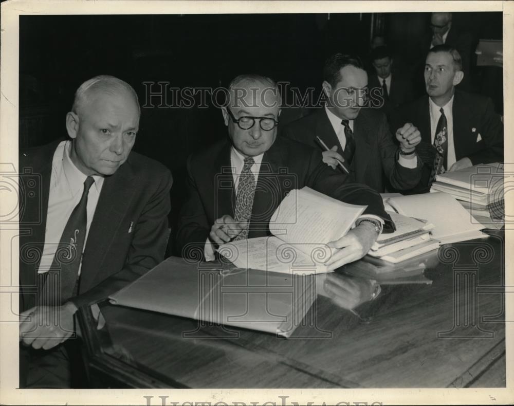 1954 Press Photo Prosecution Team in Sheppard Murder Trial - Historic Images