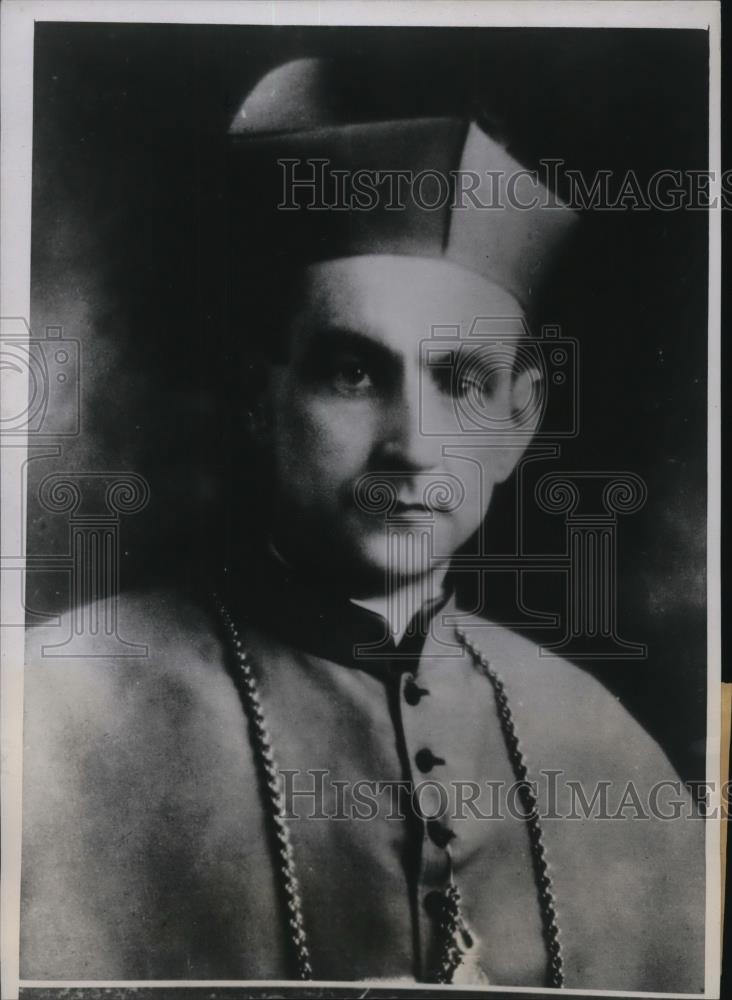 1940 Press Photo Samuel A Stritch Milwaukee Archbishop To Head Archdiocese - Historic Images