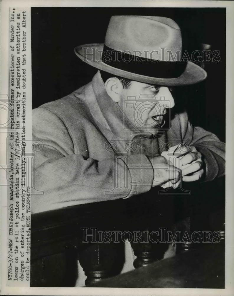 1951 Press Photo New York Joseph Anastasia brothe of reputed former executioner - Historic Images