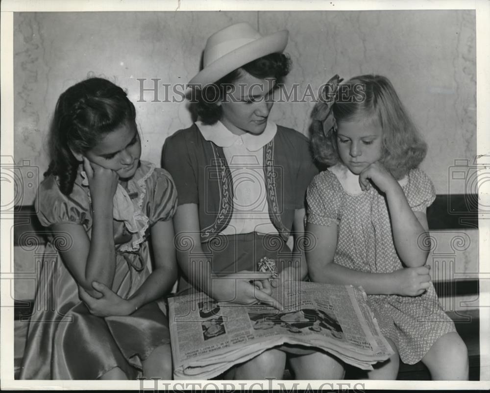 1938 Press Photo Sidola Shaper and Her Two Daughters - Historic Images