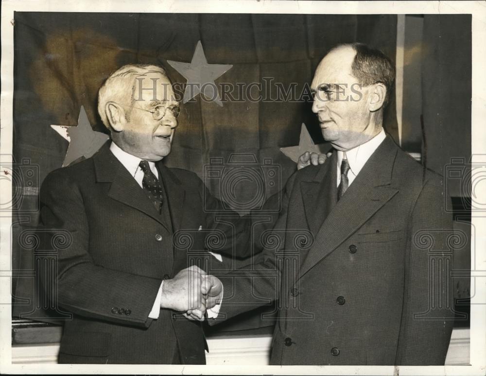 1936 Press Photo New and retiring chiefs of Naval Operations. - Historic Images