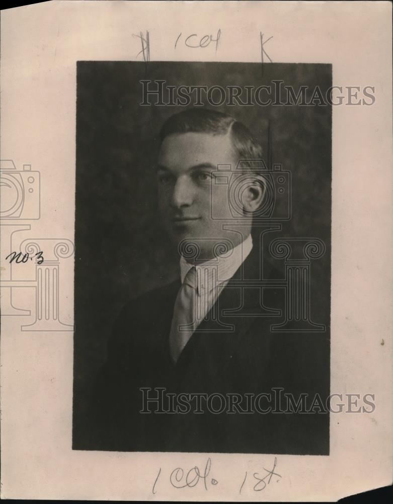 1920 Press Photo John Walton De Kay brother of Jeanne De Kay - Historic Images