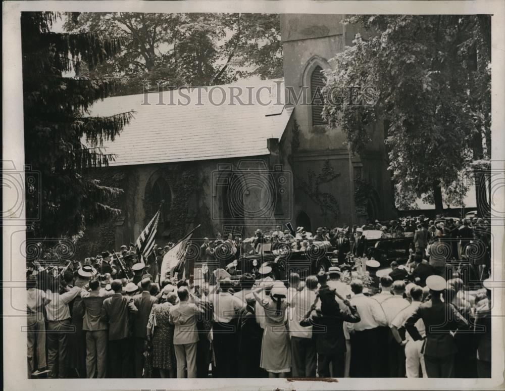 1939 Press Photo King George and President Roosevelt arrive at St James Church - Historic Images