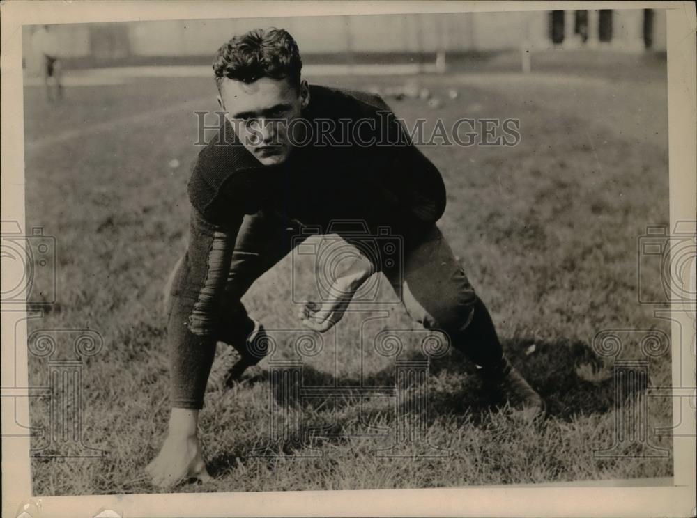 1924 Press Photo Ascher of University of Minnesota Football Team 1924 - Historic Images