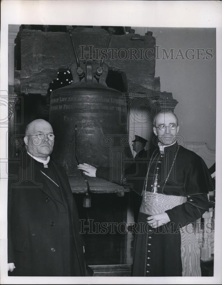 1954 Press Photo The american cardinal visited the states for one month - Historic Images