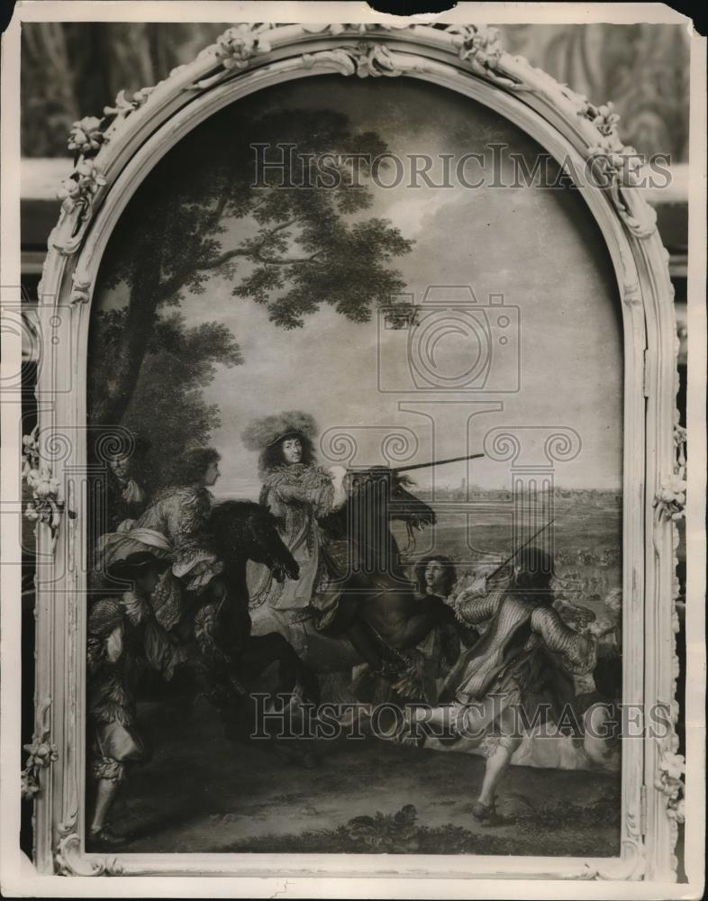 1929 Press Photo Louis XIV directing the siege of Marsau by Vander Meulen - Historic Images