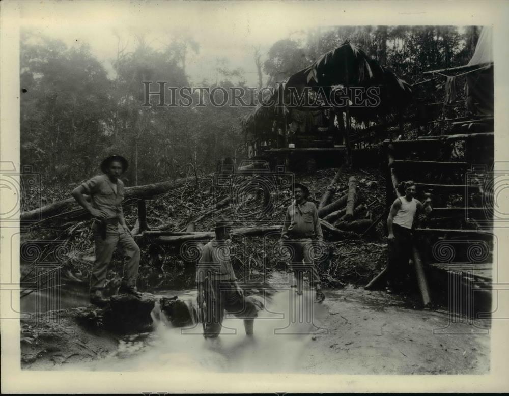 1931 Press Photo Campo Lindo Nicaraguan Canal Workers - Historic Images