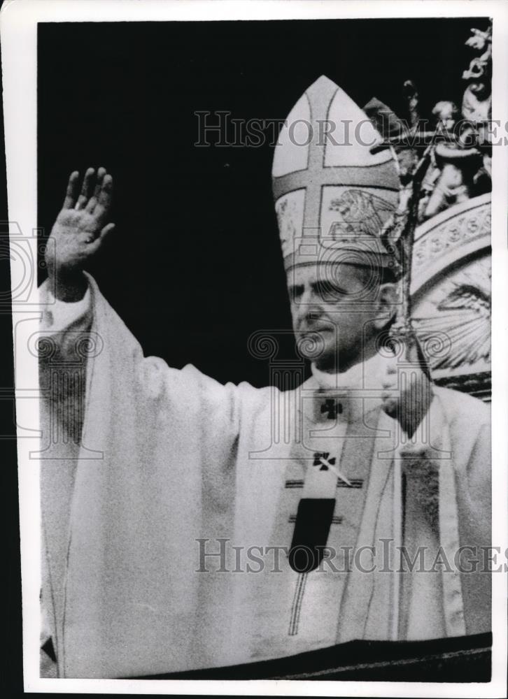 1968 Press Photo Vatican City, Pope Paul VI Gives Easter Sunday Address - Historic Images