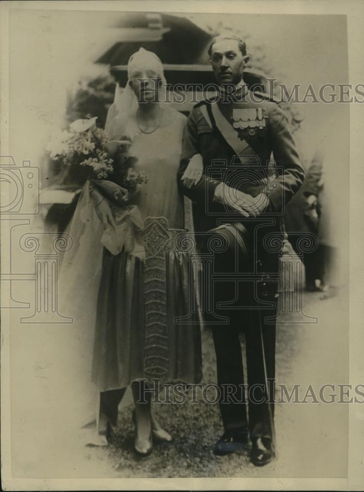 1926 Press Photo Miss Maria Kennard married to Capt Tomaso Brunetto - Historic Images