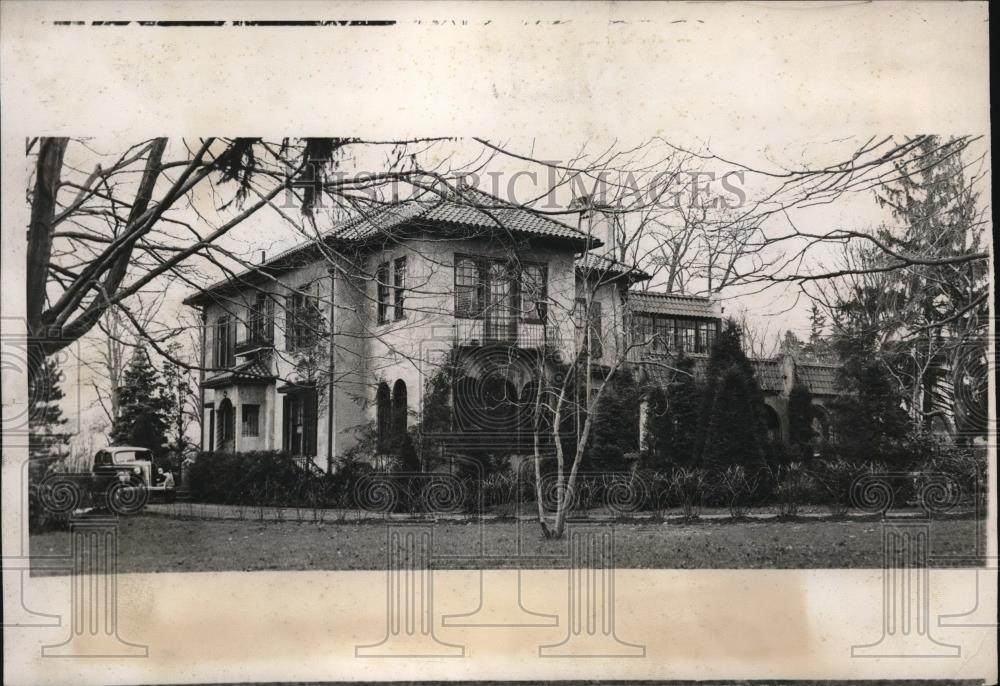 1938 Press Photo Custer&#39;s home in Fairfield - Historic Images