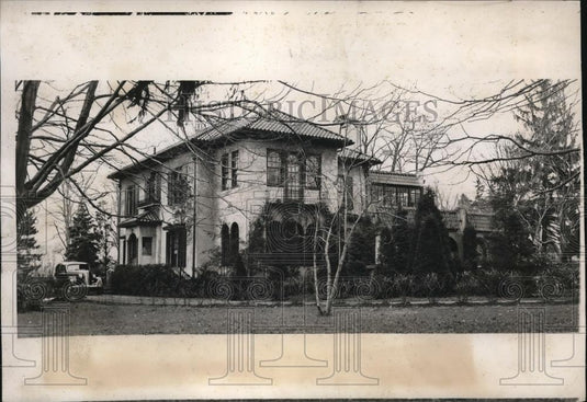 1938 Press Photo Custer's home in Fairfield - Historic Images