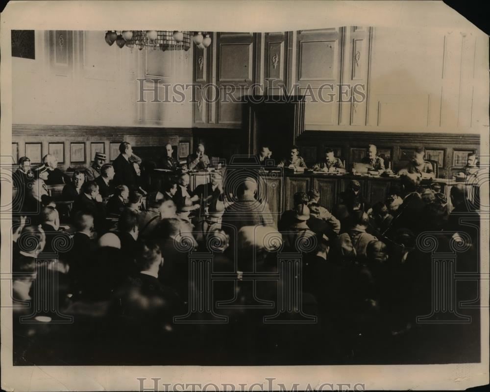 1923 Press Photo French Court In Session Trial For German Coal Barons - Historic Images