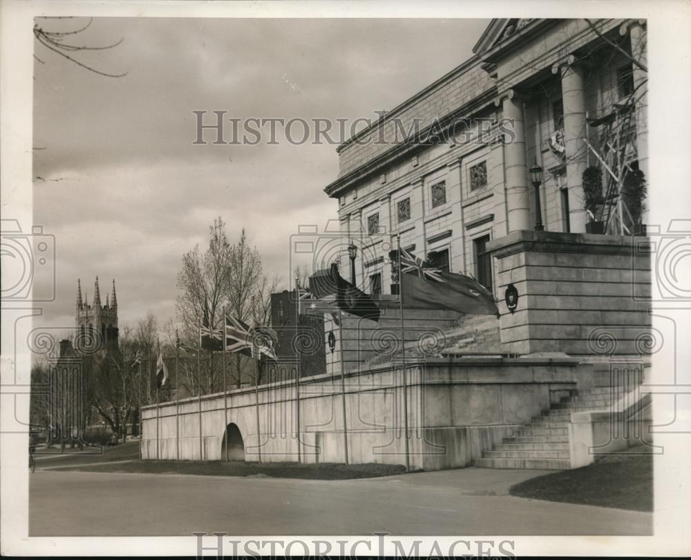 1939 Press Photo Quebec Canada Provincial Museum for a royal visit - Historic Images