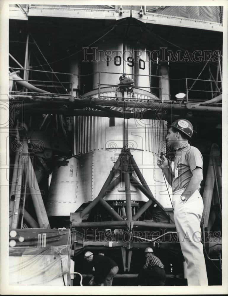 1962 Press Photo Project mercury manshoot, Herb Kaplow - Historic Images