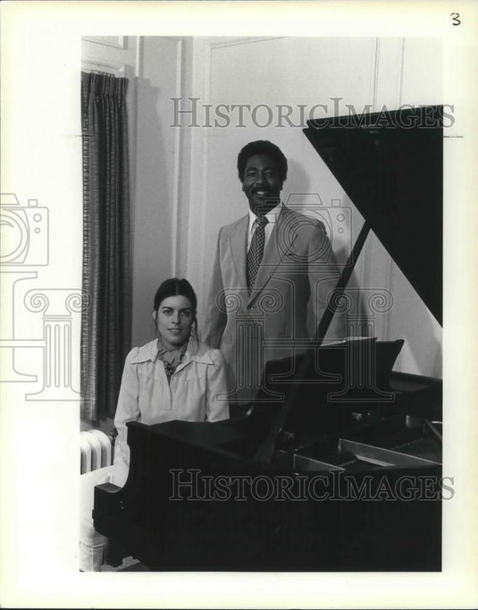 1984 Press Photo William and Mary Joan Dempsey Pianist - cvp04816 - Historic Images