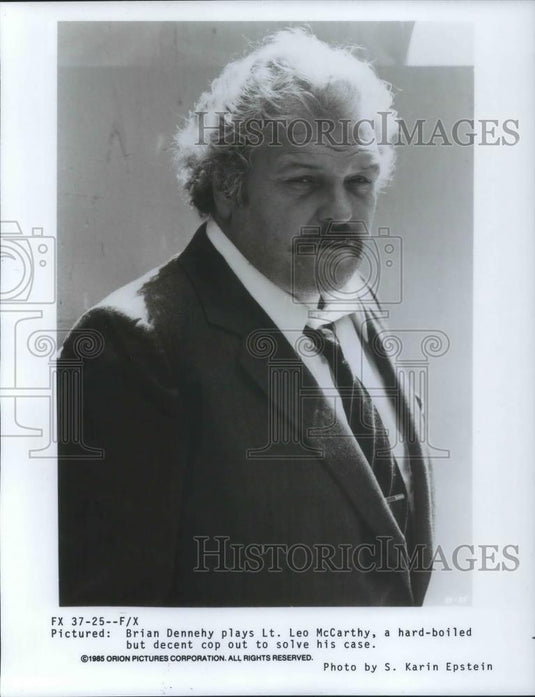 1986 Press Photo Brian Dennehy Playing Lt Leo McCarthy - cvp04152 - Historic Images