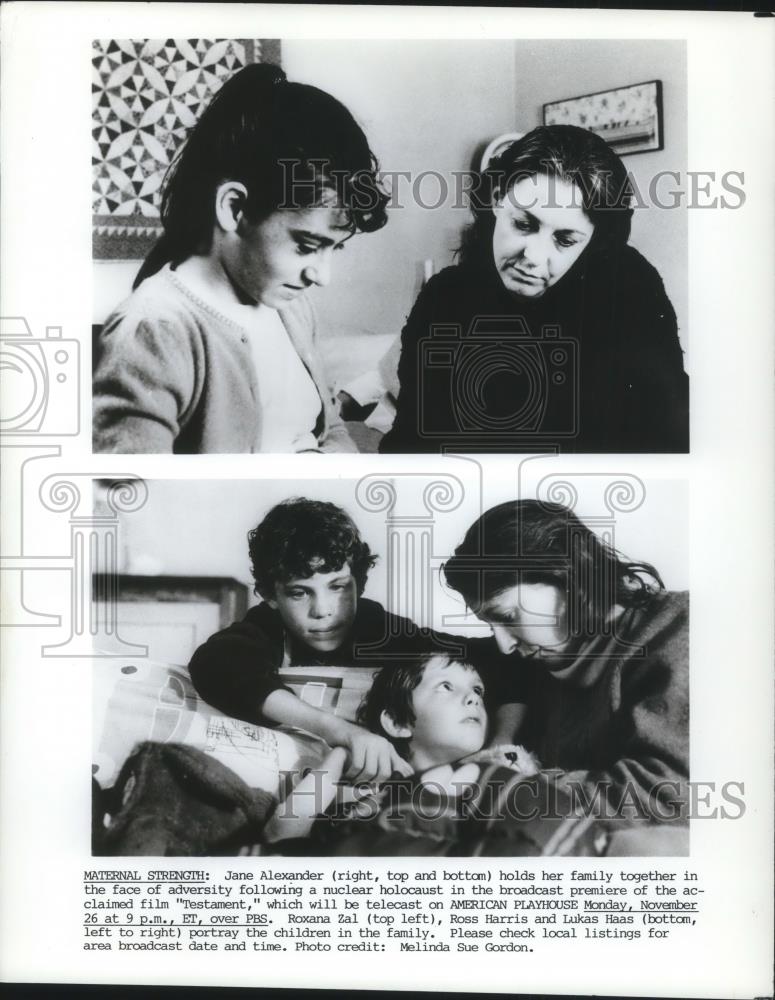 1983 Press Photo Jane Alexander &amp; Roxana Zal in Testament - cvp09588 - Historic Images
