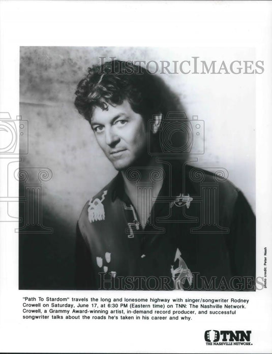 1995 Press Photo Rodney Crowell in Path to Stardom - cvp01469 - Historic Images