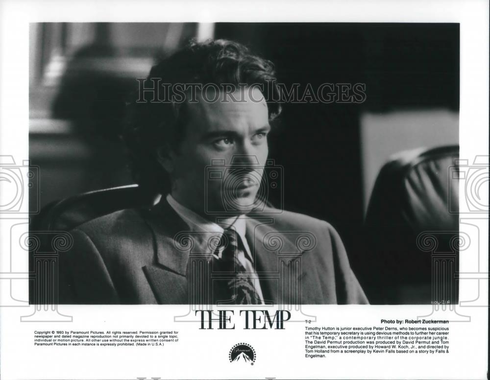 1984 Press Photo Timothy Hulton in The Temp - cvp10076 - Historic Images