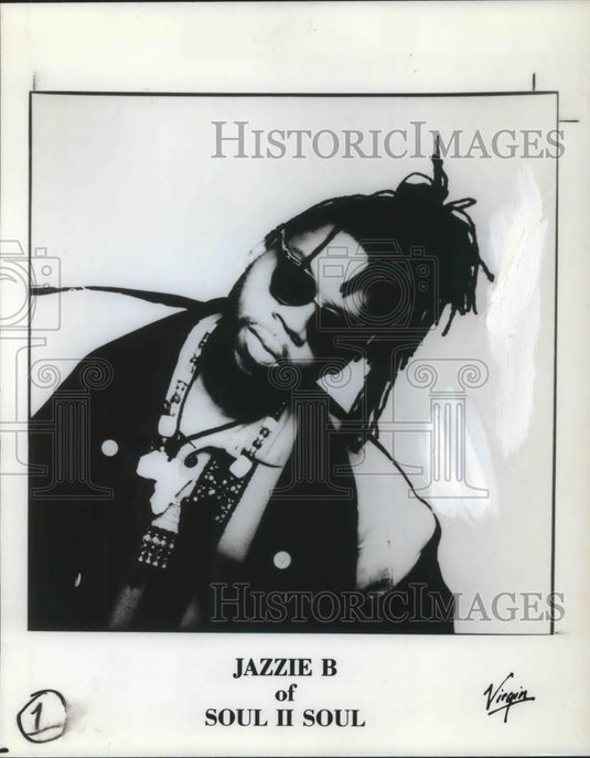1989 Press Photo Jazzie B Soul II Soul - cvp08498 - Historic Images