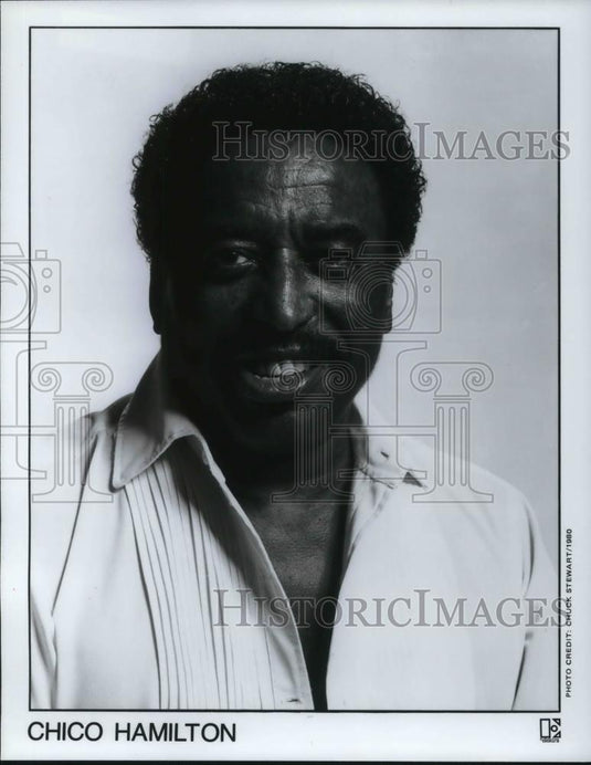 1980 Press Photo Chico Hamilton American jazz drummer and bandleader. - Historic Images